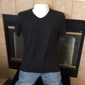 Tommy Hilfiger Black V-neck T-shirt